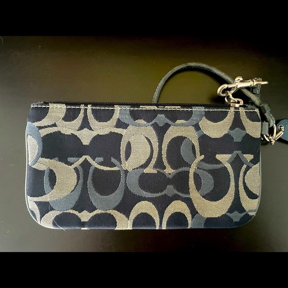 Blue Coach Wristlet - Picture 3 of 4